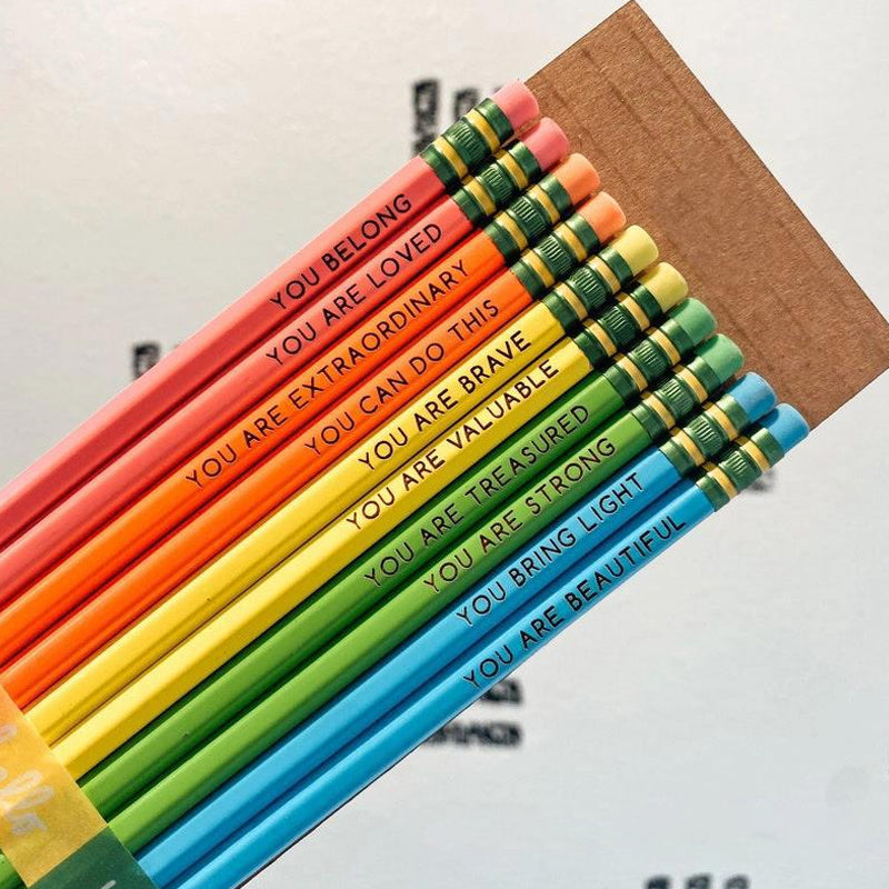 Ensemble de crayons d'affirmation✏️ (10 pièces)
