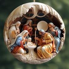 Charger l&#39;image dans la galerie, Étiquette suspendue en céramique de la Nativité