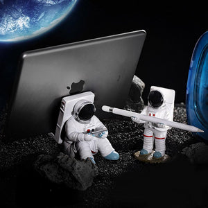 Support De Téléphone Portable ou De Stylo en Modèle d'Astronautes
