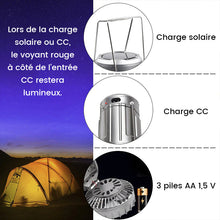 Charger l&#39;image dans la galerie, Lampe De Camping Extérieure Á DEL Avec Ventilateur