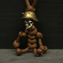 Charger l&#39;image dans la galerie, Porte-clés En Paracorde Soldat Squelette