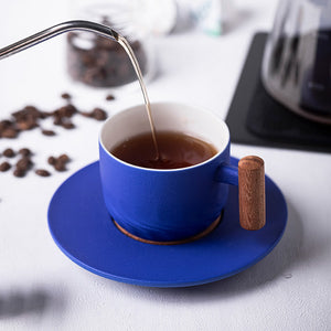 Tasse à café rétro en céramique faite à la main
