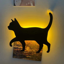 Charger l&#39;image dans la galerie, Applique Murale à LED de Contrôle de Son en Forme de Chat