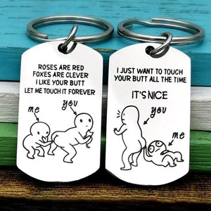 Porte-clés parodie de la Saint-Valentin