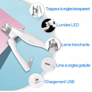 Coupe-ongles LED pour animaux de compagnie