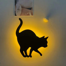 Charger l&#39;image dans la galerie, Applique Murale à LED de Contrôle de Son en Forme de Chat