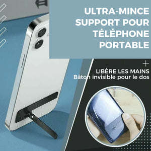 Mini support de téléphone portable ultra-fin et invisible