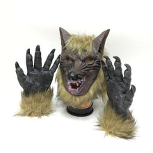 Charger l&#39;image dans la galerie, Masque tête de loup et griffes