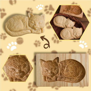 Coupe-biscuits à motifs en bois
